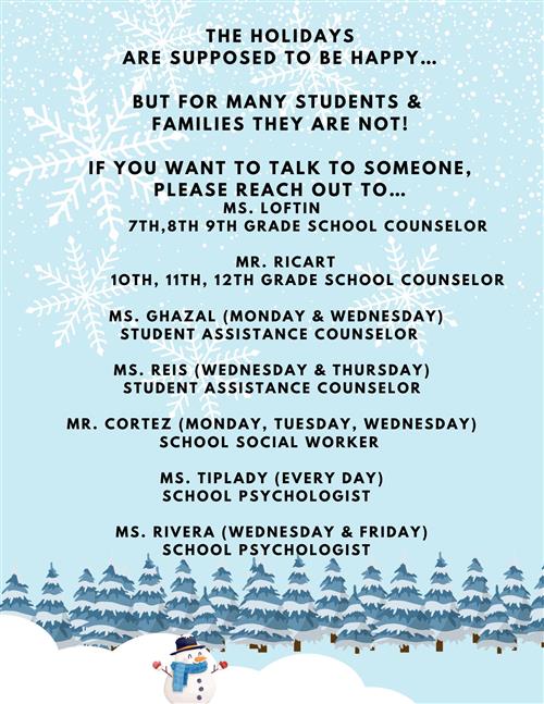 Contacts for Students